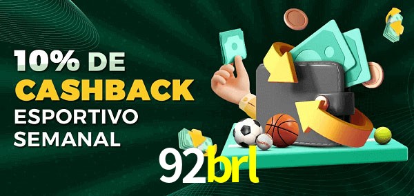 10% de bônus de cashback na 92brl